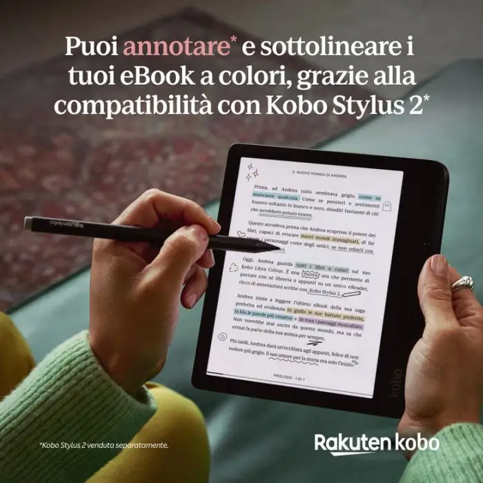Rakuten Kobo Libra Colour lettore e-book Touch screen 32 GB Wi-Fi Nero , 153393 , Immagine 22