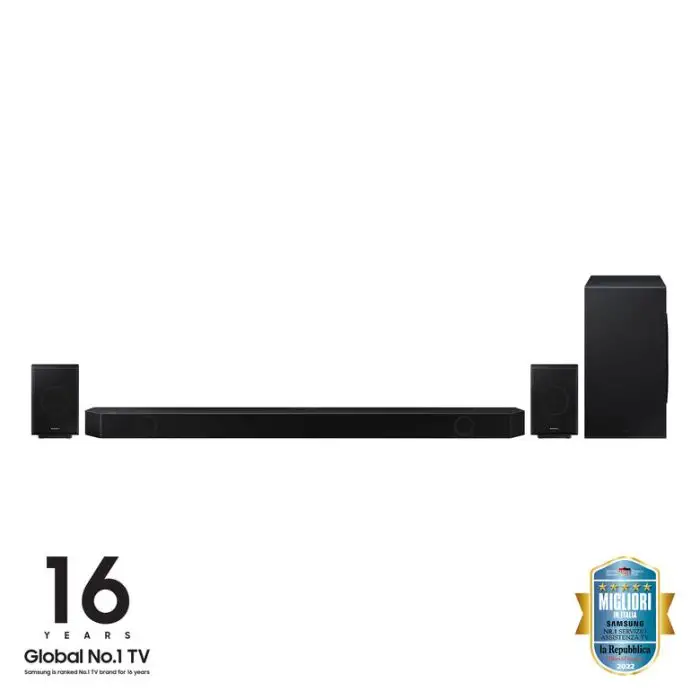 Samsung Soundbar HW-Q990B/ZF con subwoofer e speaker 11.1.4 canali 656W, audio 3D wireless ottimizzato, effetto cinema surround , 143933 , Immagine 6