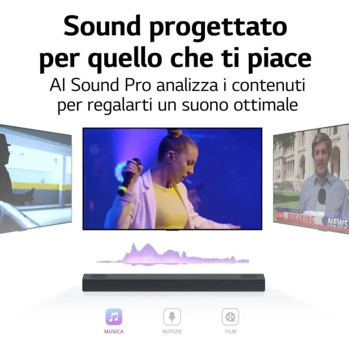 LG Soundbar S75Q 380W 3.1.2 canali, Meridian, Dolby Atmos , 142859 , Immagine 7