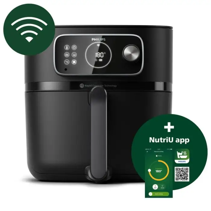 Philips 7000 series HD9876/90 Airfryer, 8.3L, Friggitrice 22-in-1, App per ricette , 156117 , Immagine 13
