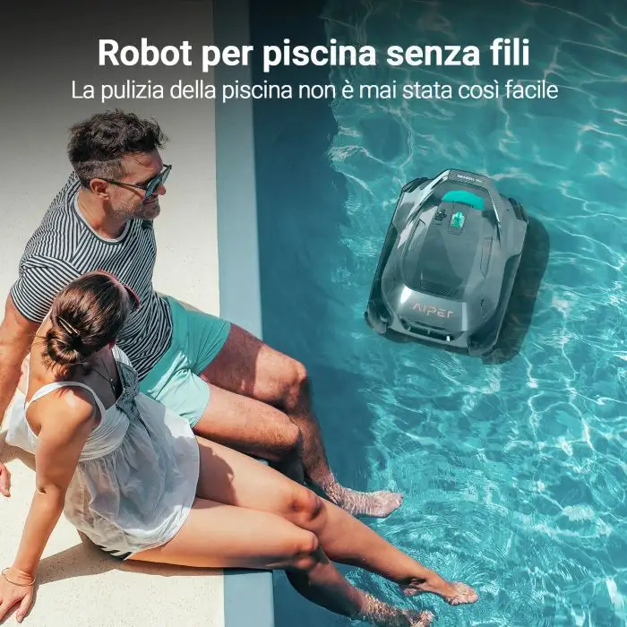 Aiper Robot Seagull Plus Robot Pulisci Piscina a batteria , 147134 , Immagine 2