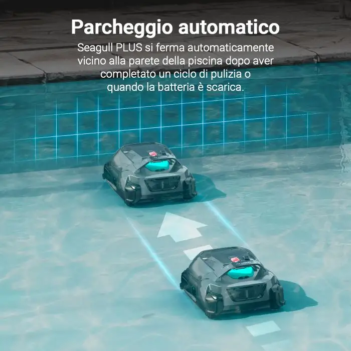 Aiper Robot Seagull Plus Robot Pulisci Piscina a batteria , 147134 , Immagine 3