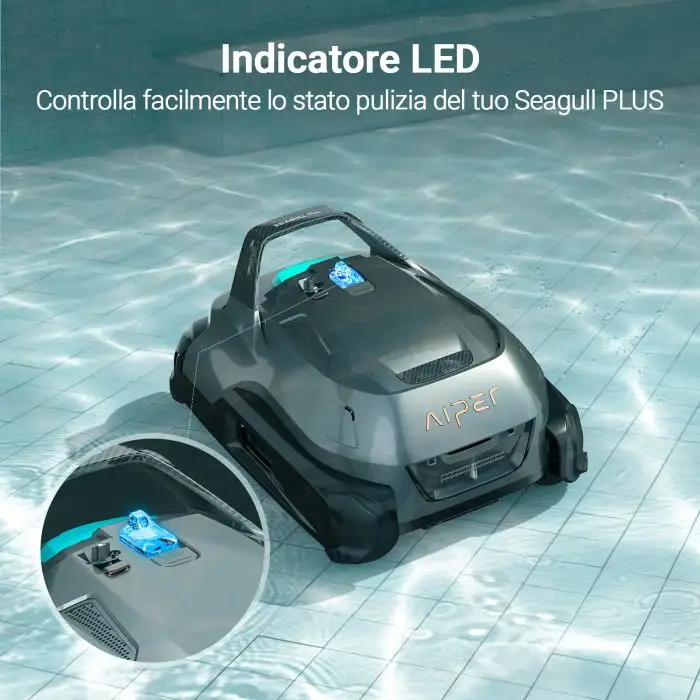 Aiper Robot Seagull Plus Robot Pulisci Piscina a batteria , 147134 , Immagine 8