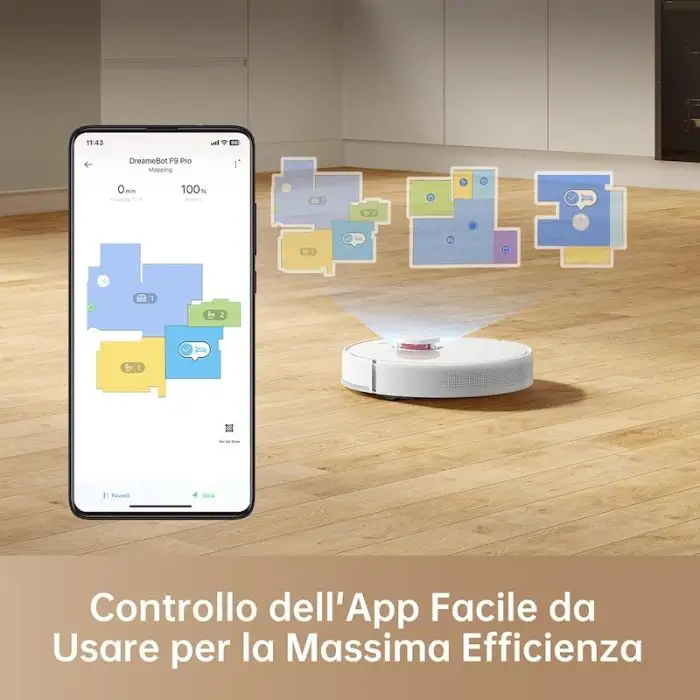 Dreame F9PROVM Combo Aspirapolvere Robot 2500 Pa Bianco  , 155202 , Immagine 3