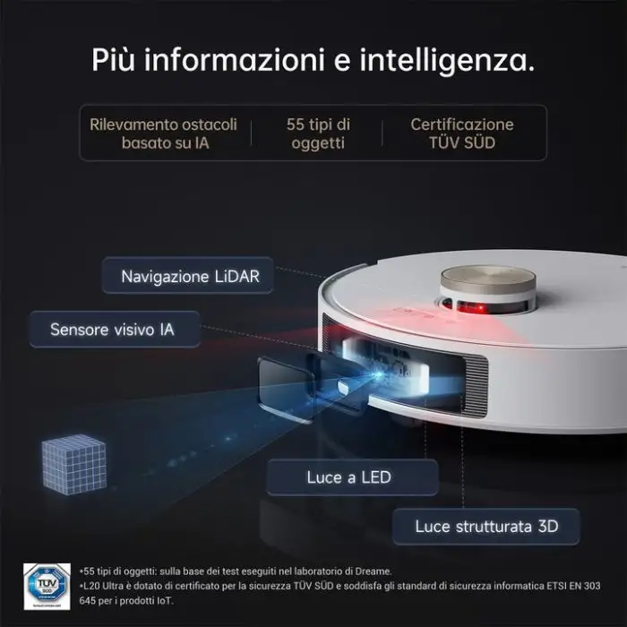 Dreame Aspirapolvere Robot L20ULTRAVM Combo , 155207 , Immagine 5