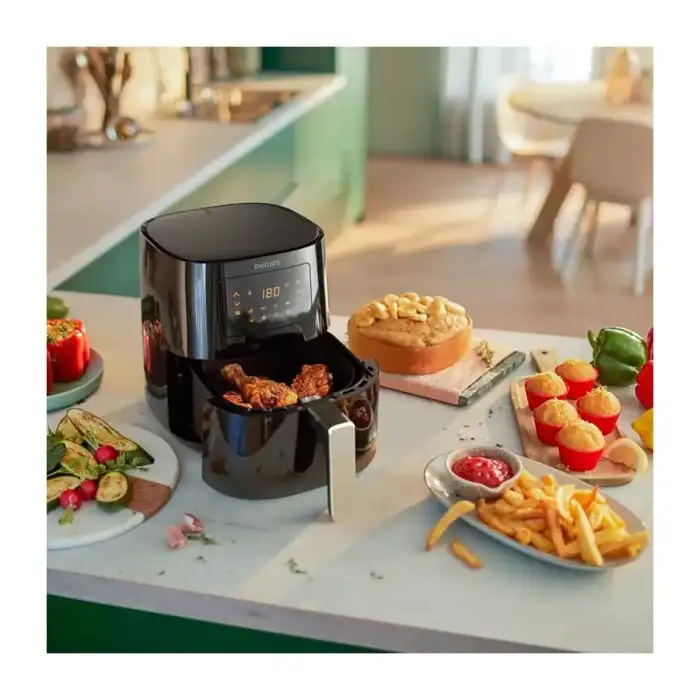 Philips HD9252/70 Airfryer Friggitrice ad Aria 4 porzioni RapidAir QuickClean Display LED , 145508 , Immagine 4