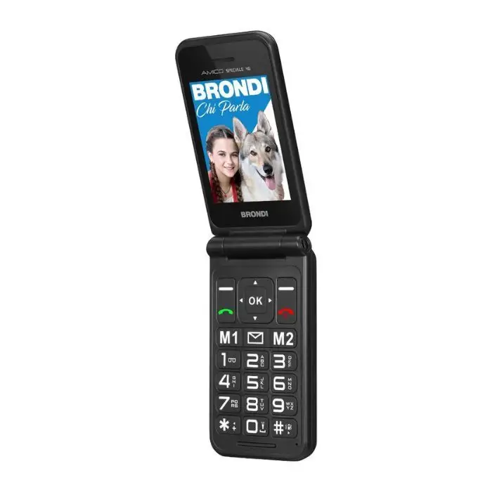 Brondi Amico Speciale Cellulare 4G Tasti Grandi SOS Display Nitido , 155929 , Immagine 3