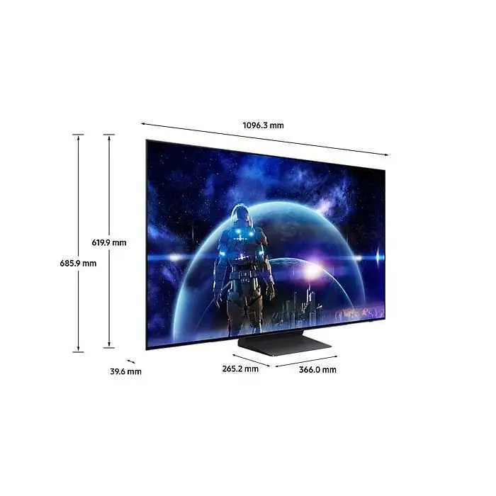 Samsung QE48S90DAEXZT Televisione Smart TV 48 Pollici Oled 4K Graphite Black Processore NQ4 AI GEN2 Self-illuminating pixels Laser Slim Design Dolby Atmos , 154685 , Immagine 3