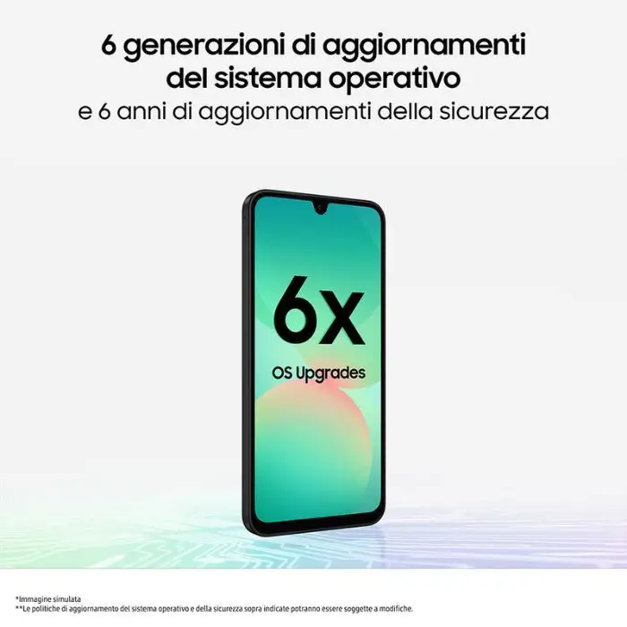 Samsung Galaxy A26 5G Smartphone con Funzioni intelligenti Display Super AMOLED 6.7” 8/256GB 5.000 mAh memoria espandibile Mint , 158059 , Immagine 5