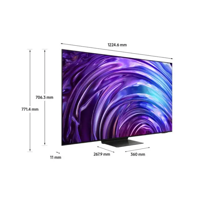 Samsung QE55S95DATXZT Televisione Smart TV 55 Pollici Oled 4K Graphite Black Processore NQ4 AI GEN2 OLED Glare Free Infinity One Design Dolby Atmos , 153292 , Immagine 3