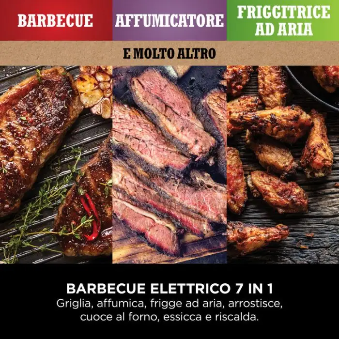 Ninja Barbecue elettrico Woodfire con affumicatore integrato OG701EU , 158128 , Immagine 7