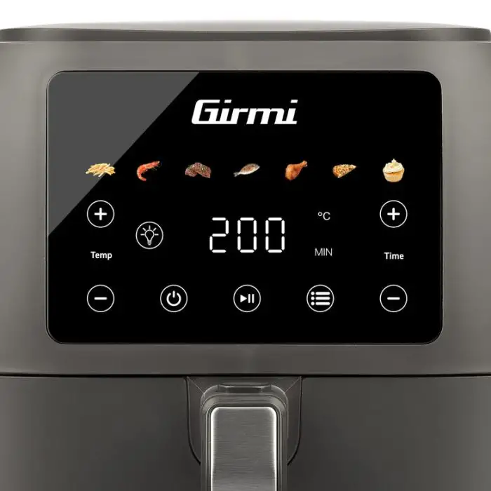 Girmi FG92 Singolo 8 L 1700 W Friggitrice ad aria calda Grigio , 155158 , Immagine 2