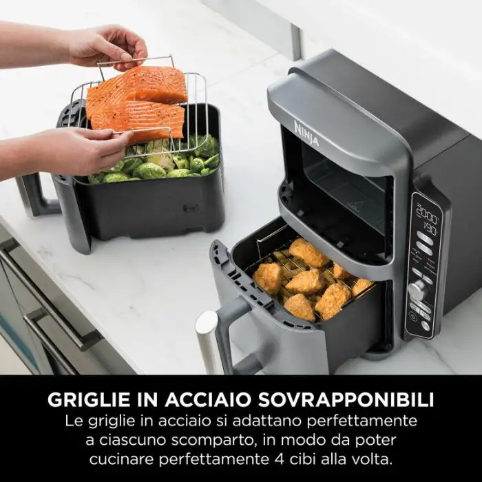 Ninja Friggitrice ad aria Double Stack XL da 9,5 L SL400EU , 158074 , Immagine 16