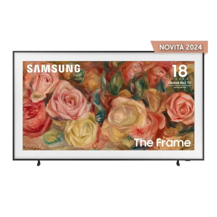 Samsung QE65LS03DAUXZT Televisione Smart TV 65 Pollici Qled 4K The Frame Black Matte Display Processore Quantum 4K Modern Frame Design Dolby Atmos , 153281 , Immagine 2