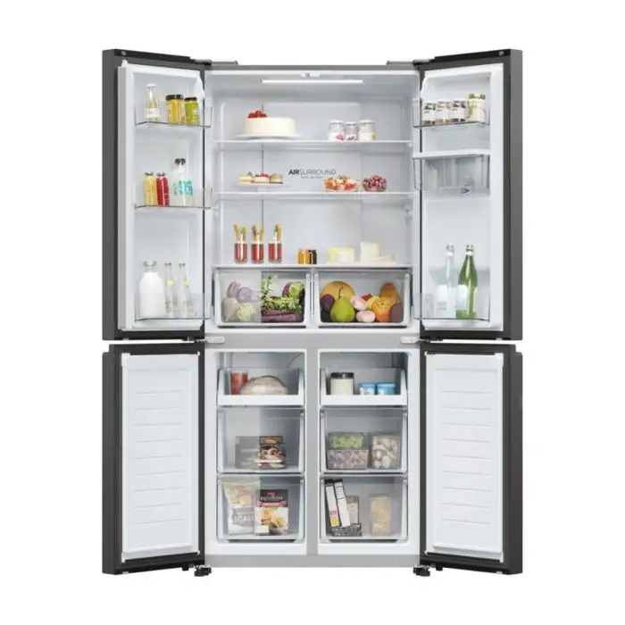 Haier Cube 83 Serie 3 HCR3818EWPT frigorifero side-by-side 463L Libera installazione E Antracite , 155656 , Immagine 2