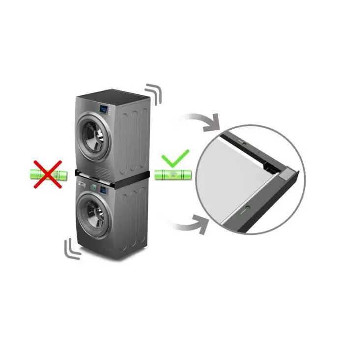 Meliconi Torre Dark accessorio e componente per lavatrice Kit di sovrapposizione 1 pz , 155698 , Immagine 9