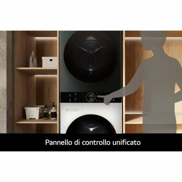 LG WashTower WT1210EGF Colonna Bucato 12/10kg AI DD, Classe A-10%/A+++, Pannello unificato , 156609 , Immagine 2