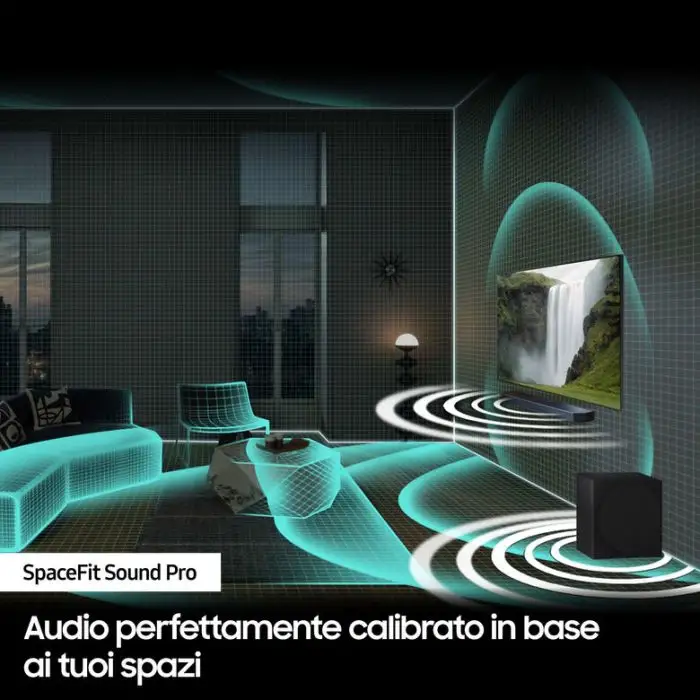 Samsung Soundbar HW-Q930D/ZF Serie Q, 17 Speaker, Wireless Dolby Atmos, Audio a 9.1.4 Canali, Q-Simphony, Alexa integrato e compatibile con Google Assistant, Titan Black , 154023 , Immagine 10