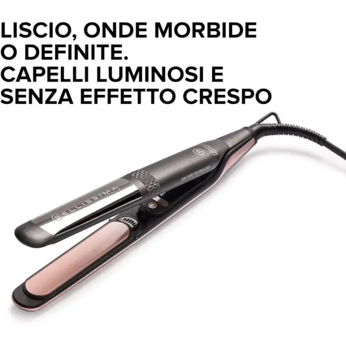 Bellissima Imetec Creativity Multistyle, Piastra per capelli Lisci o Mossi, Rivestimento ceramica, Particelle Diamante, Cheratina, Piastre Flessibili e Calde Anche Esternamente, 5 temperatur , 155356 , Immagine 3