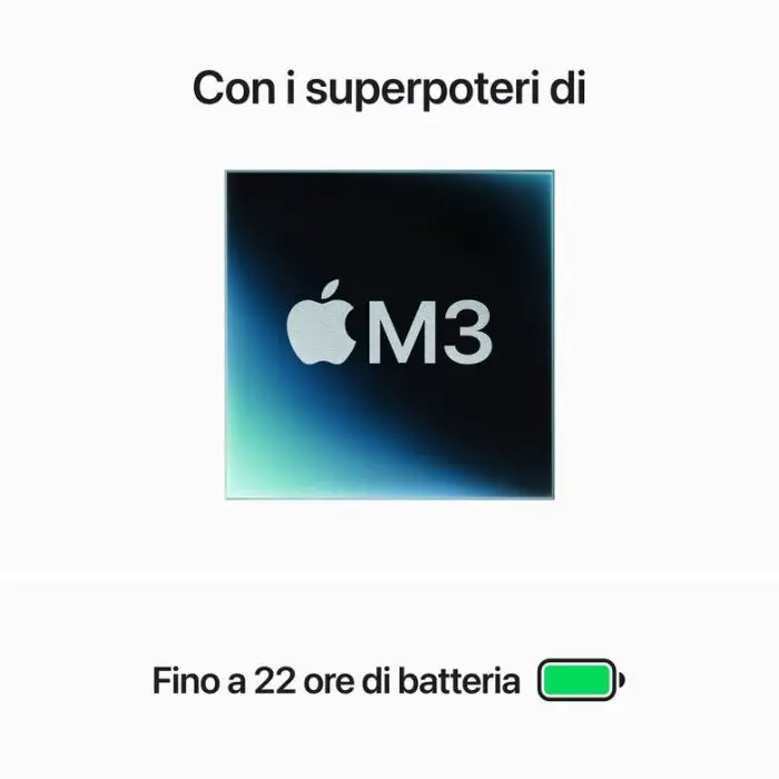 Apple MacBook Pro 14&#039;&#039; M3 chip con 8‑core CPU e 10‑core GPU, 512GB SSD - Grigio Siderale , 150871 , Immagine 4