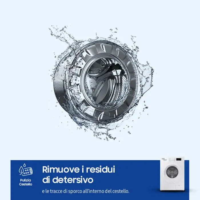 Samsung WW60A3120WE/ET lavatrice slim a caricamento frontale 6 kg Classe C 1200 giri/min, Porta bianca + Panel bianco , 151575 , Immagine 6