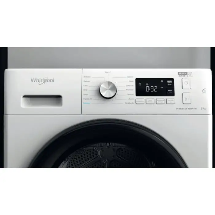 Whirlpool FFTN M11 8X3B IT asciugatrice Libera installazione Caricamento frontale 8 kg A+++ Bianco , 149439 , Immagine 9