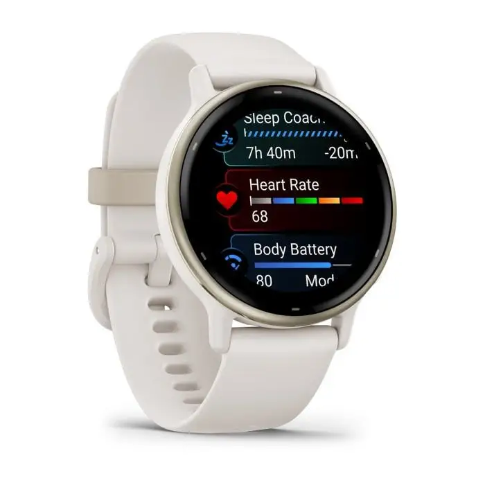 Garmin Vivoactive 5 3,05 cm (1.2&quot;) AMOLED Digitale 390 x 390 Pixel Touch screen Bianco Wi-Fi GPS (satellitare) , 153915 , Immagine 3