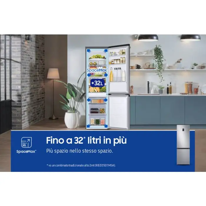 Samsung Frigorifero Combinato EcoFlex AI 1.85m 344L RB34C672DSA , 157008 , Immagine 5