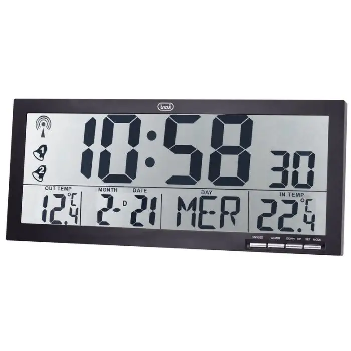 Trevi OM 3530 RC Orologio digitale Rettangolo Nero , 150876 , Immagine 2