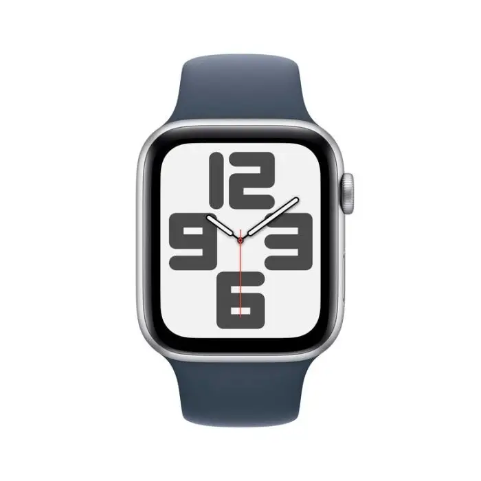 Apple Watch SE GPS Cassa 44mm in Alluminio Argento con Cinturino Sport Blu Tempesta - S/M , 156619 , Immagine 2