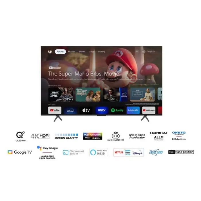 TCL 75C655 Televisione Smart TV 75 Pollici Qled 4K Serie C6 Dolby Vision Atmos Google TV Audio Onkyo , 153825 , Immagine 16