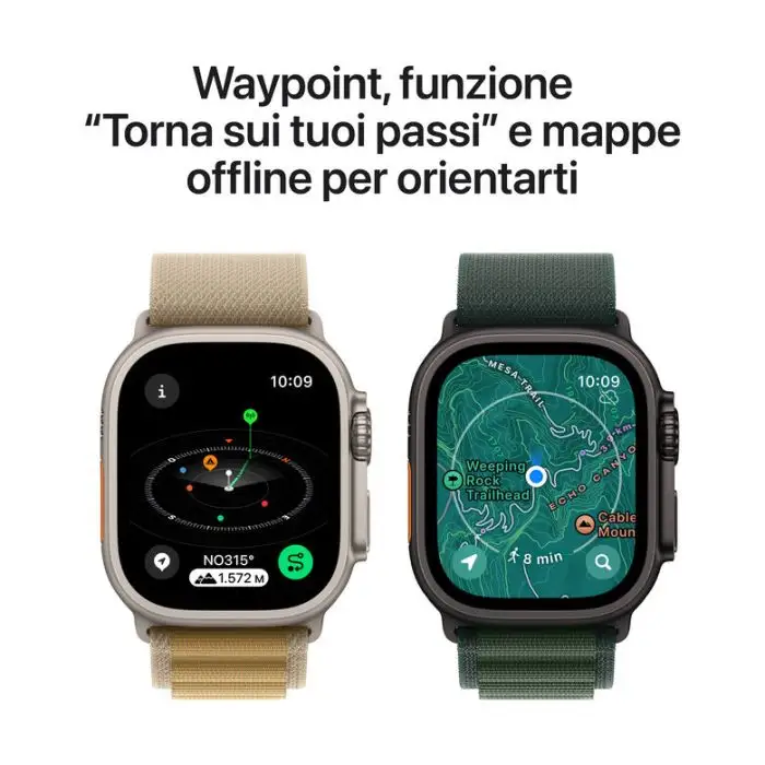 Apple Watch Ultra 2 GPS + Cellular 49mm Cassa Titanio Nero con Nero Trail Loop - M/L , Pc Notebook , 155551 , Immagine 6