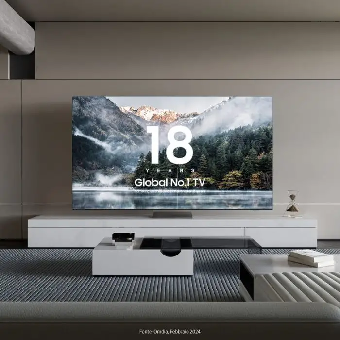 Samsung QN90D TV Neo QLED 4K 98” QE98QN90DATXZT Smart TV Wi-Fi Titan Gray Processore NQ4 AI GEN2, Tecnologia Quantum Matrix, Neo Slim Design, Dolby Atmos , 157350 , Immagine 4