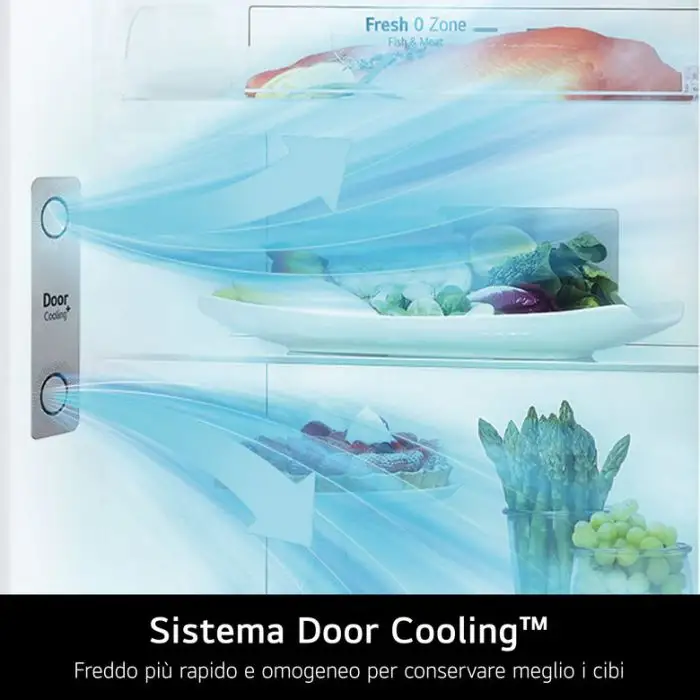 LG GTB744PZHED Frigorifero doppia porta, Classe E, 506L, Wi-Fi, Door Cooling, Cassetto 0 gradi, Gestione umidità, Inox , 153833 , Immagine 6