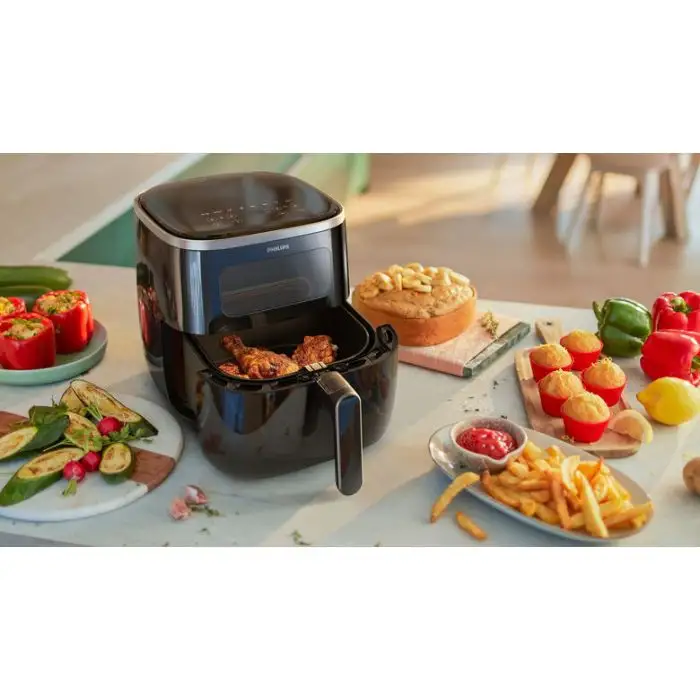 Philips 3000 series Series 3000 XL HD9257/80 Airfryer, 5.6L, Finestra, 14-in-1, App per ricette , 154839 , Immagine 11