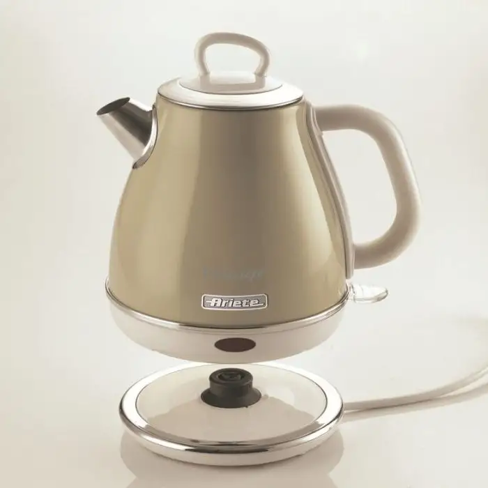 Ariete 2868 Bollitore Elettrico Vintage 1 Litro - Infusi, Tè e Tisane - Autospegnimento - Acciaio Inox - 1 Litro - 1600 Watt - Beige , 154585 , Immagine 2