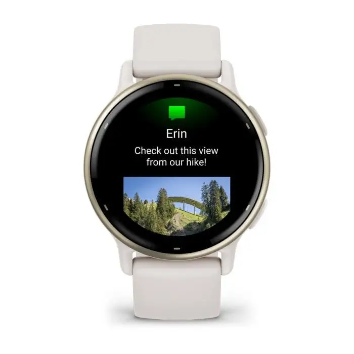 Garmin Vivoactive 5 3,05 cm (1.2&quot;) AMOLED Digitale 390 x 390 Pixel Touch screen Bianco Wi-Fi GPS (satellitare) , 153915 , Immagine 2