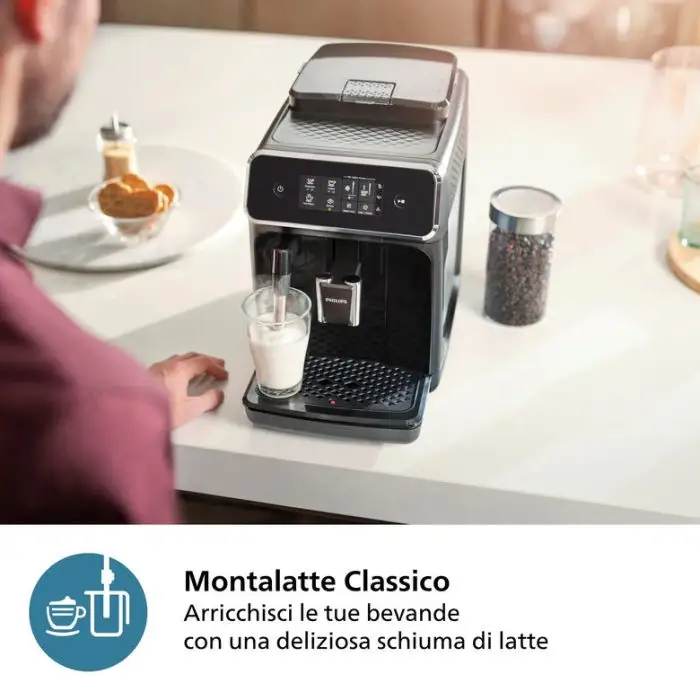 Philips 2200 series Series 2200 EP2221/40 Macchina da caffè automatica, 2 bevande, 1.8 L, 1500W , 152218 , Immagine 9