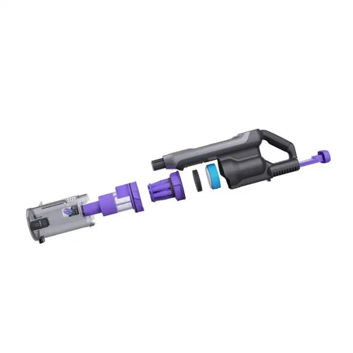Black &amp; Decker BHFEA640WG Aspirapolvere a bastone Batteria Secco Ciclonico Senza sacchetto 0,75 L Nero, Acciaio inox , 150411 , Immagine 6