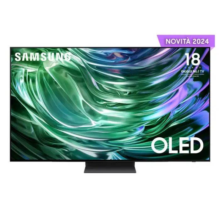 Samsung QE55S90DAEXZT Televisione Smart TV 55 Pollici Oled 4K Dolby Atmos Graphite Black Processore NQ4 AI GEN2 Self-illuminating pixels Laser Slim Design , 153325 , Immagine 2