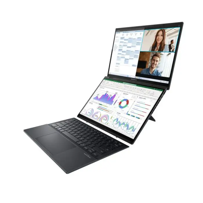 ASUS Zenbook Duo OLED UX8406MA-PZ286W Intel Core Ultra 7 155H Computer portatile 35,6 cm (14&quot;) Touch screen 3K 16 GB LPDDR5x-SDRAM 1 TB SSD Wi-Fi 6E (802.11ax) Windows 11 Home Grigio , Computer e portatili , 154149 , Immagine 2