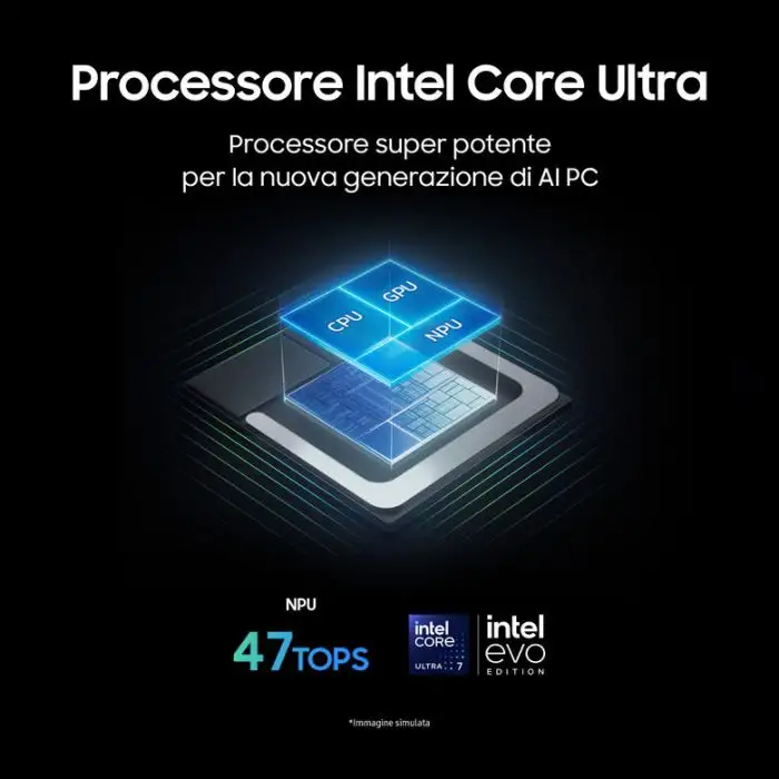 Samsung Galaxy Book5 Pro Intel Core Ultra 7 256V Computer portatile 35,6 cm (14&quot;) Touch screen WQXGA+ 16 GB LPDDR5x-SDRAM 512 GB SSD Wi-Fi 7 (802.11be) Windows 11 Home Grigio , 157614 , Immagine 7