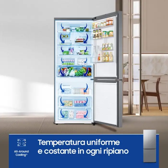 Samsung RB50DG602ES9 frigorifero con congelatore Libera installazione 508 L E Metallico, Stainless steel , 152156 , Immagine 6