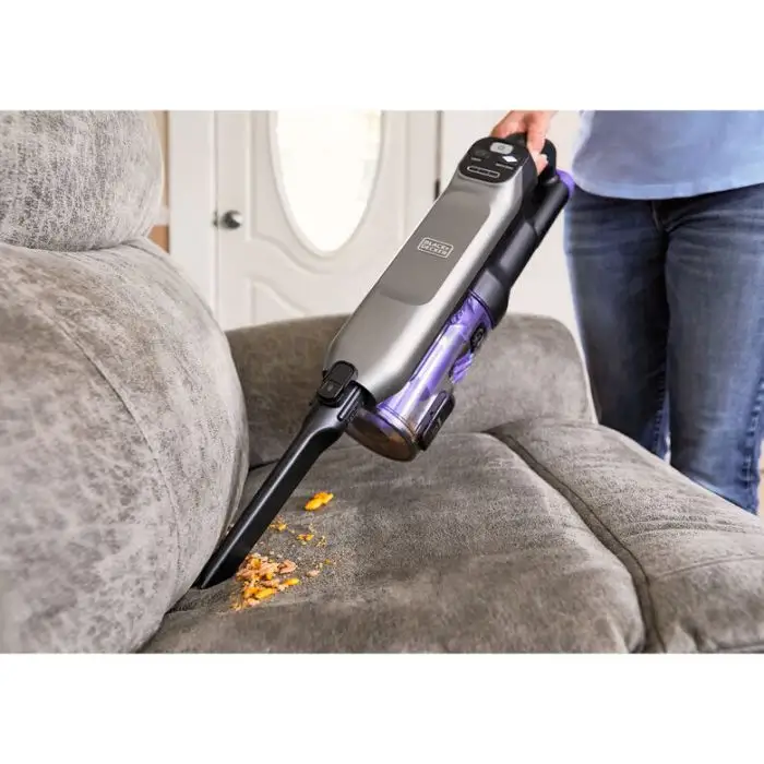 Black &amp; Decker BHFEA640WG Aspirapolvere a bastone Batteria Secco Ciclonico Senza sacchetto 0,75 L Nero, Acciaio inox , 150411 , Immagine 20