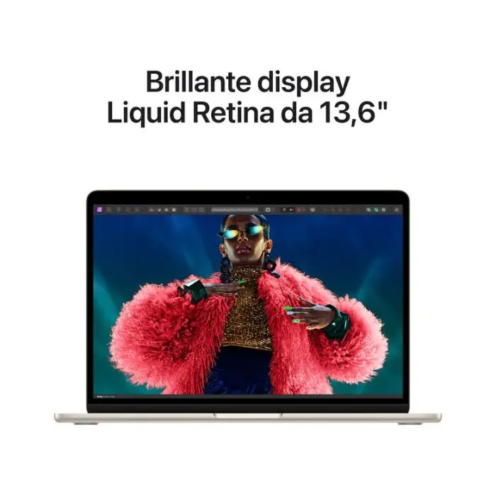Apple MacBook Air 13&quot;: Chip M3 con CPU 8-core e GPU 10-core, 512GB SSD - Galassia , 156454 , Immagine 5
