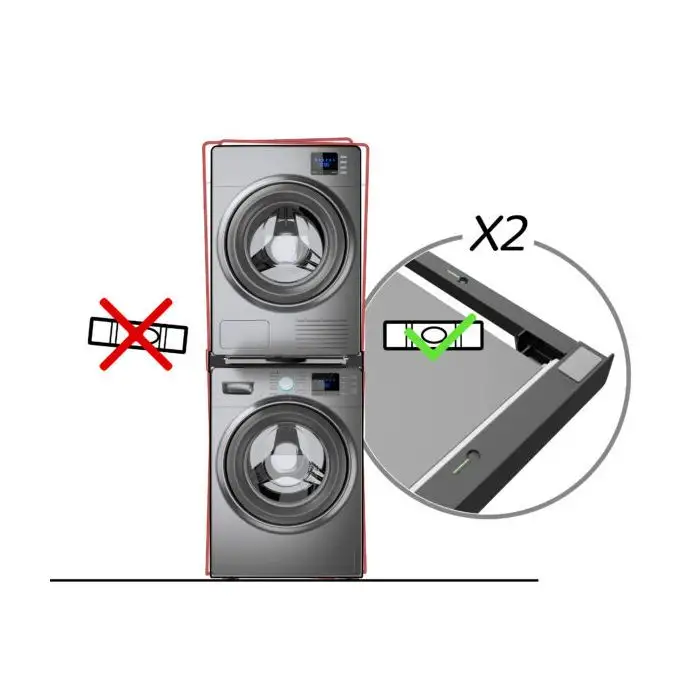 Meliconi Torre Dark accessorio e componente per lavatrice Kit di sovrapposizione 1 pz , 155698 , Immagine 10