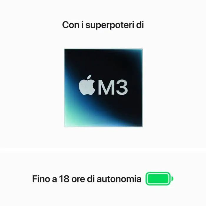 Apple MacBook Air 13&quot;: Chip M3 con CPU 8-core e GPU 10-core, 512GB SSD - Galassia , 156454 , Immagine 4