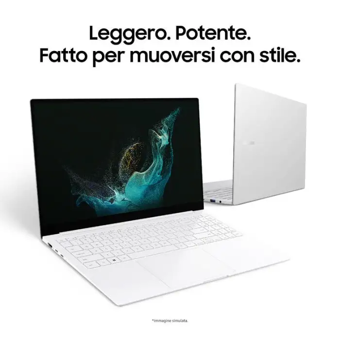 Samsung Galaxy Book2 Pro SE Intel Core Ultra 7 155H Computer portatile 39,6 cm (15.6&quot;) Full HD 16 GB LPDDR5x-SDRAM 512 GB Wi-Fi 6E (802.11ax) Argento , Pc Notebook , 157618 , Immagine 2