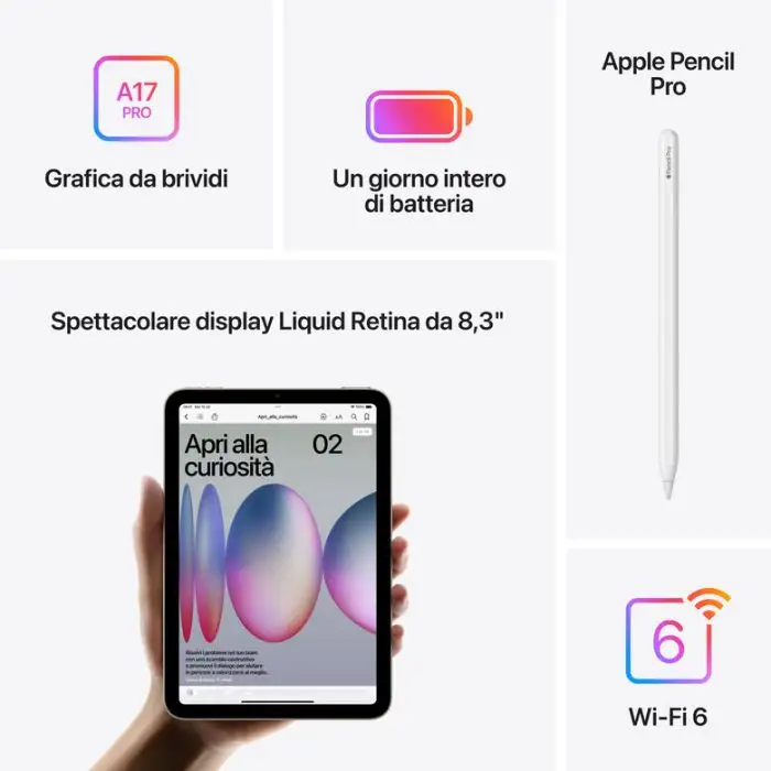 Apple iPad mini Wi-Fi 128GB - Grigio Siderale , Default Category , 156149 , Immagine 7