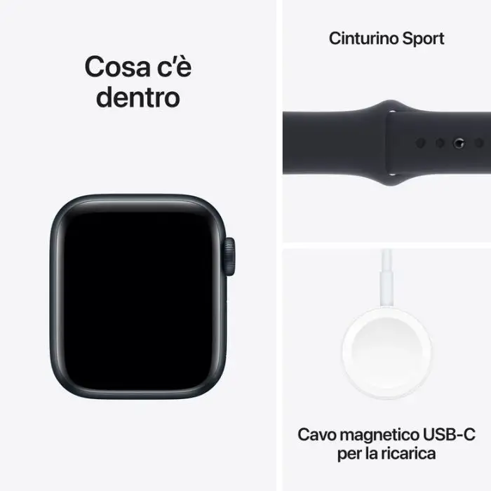 Apple Watch SE GPS + Cellular Cassa 40mm in Alluminio Mezzanotte con Cinturino Sport Mezzanotte - M/L , 150467 , Immagine 8